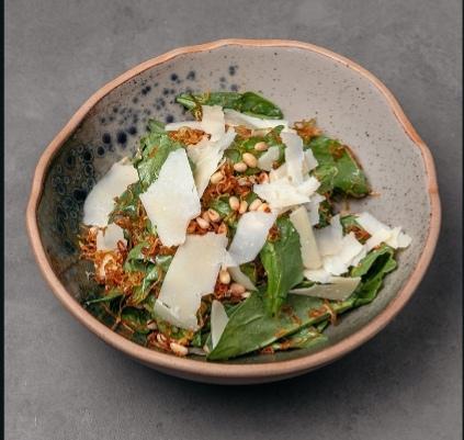 SPINACH SALAD WITH TRUFFLE DRESSING