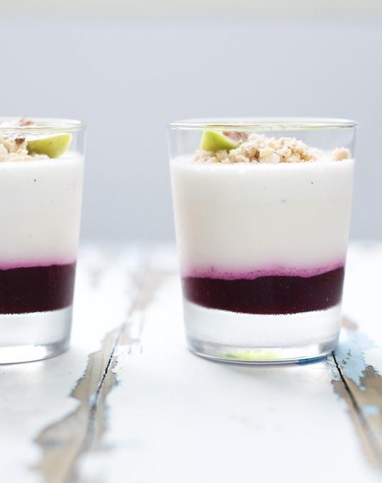 Kecskesajt mousse, cékla, sütőtök, fekete olíva tapenád