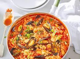 Traditional seafood rice