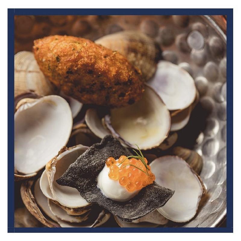 Mangalica,coriander “ Açorda” clams