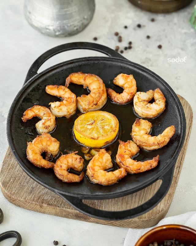 Krevetka kərə yağında 