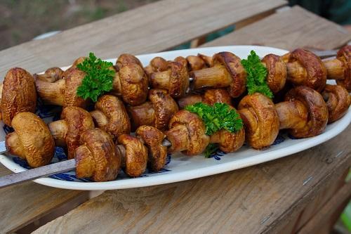 Шашлык из шампиньонов