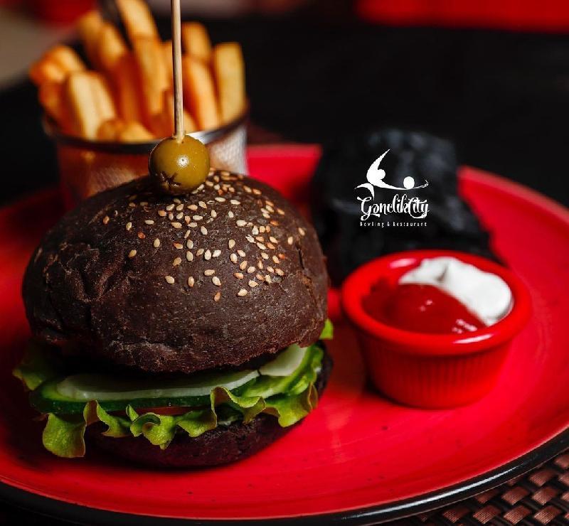 Black burger
