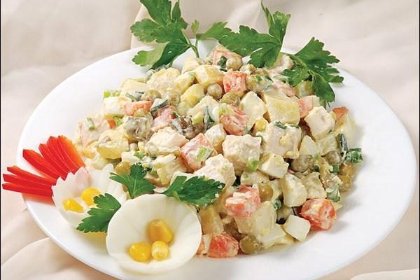 Олизье с курочкой