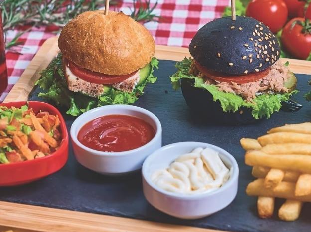 Mini burger set kartof fri