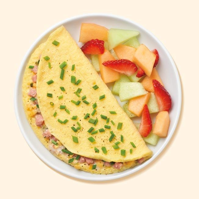 Turkey ham omelette