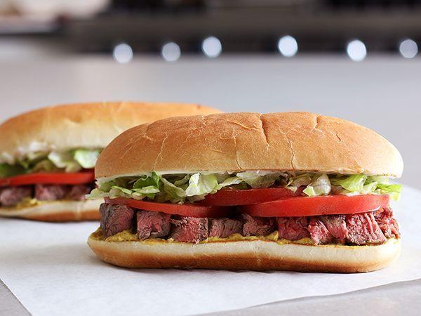 French fillet mignon sandwich