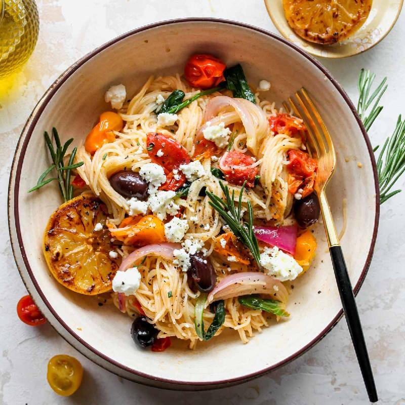 Mediterranean fettuccini