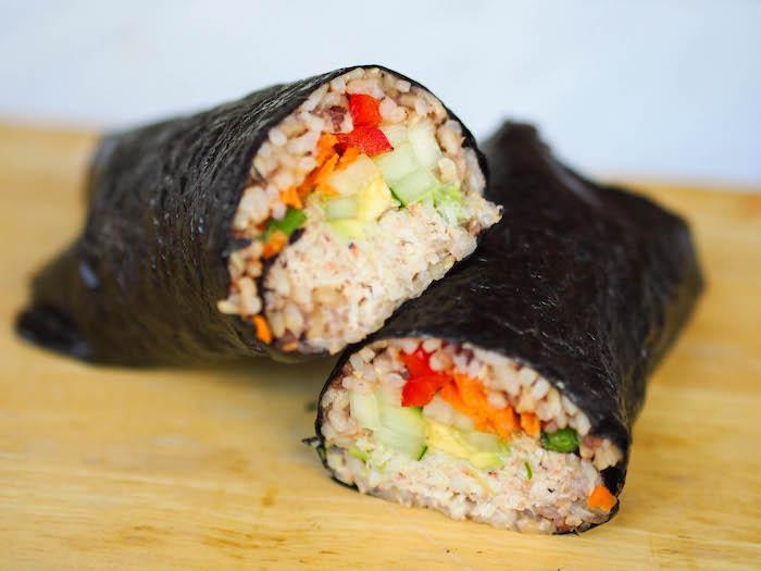 Burritto sushi crab simple 