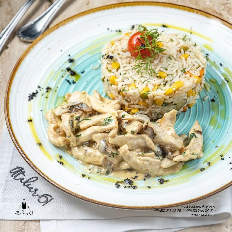 Pollo funghi