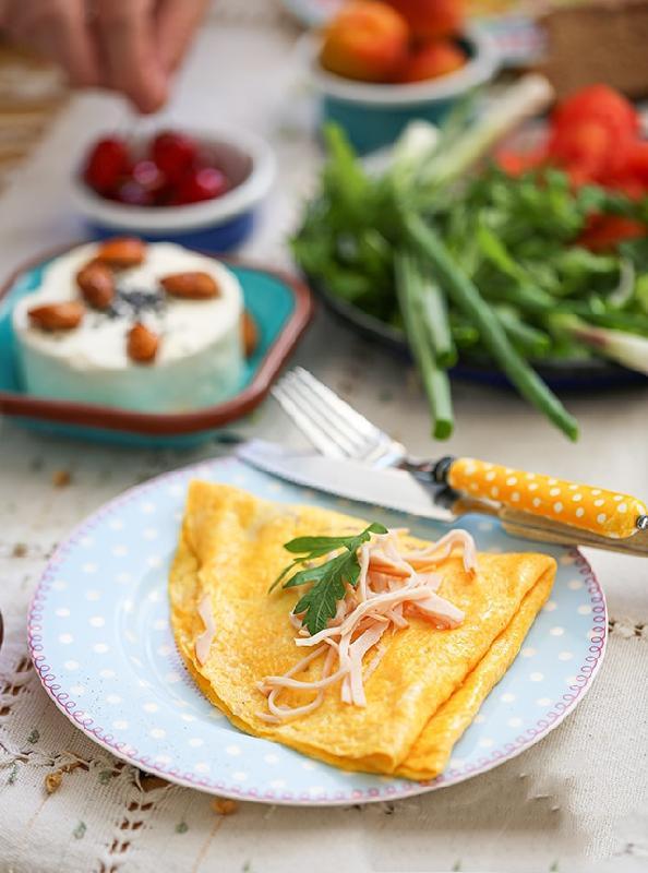 Kaşar pendirli omlet