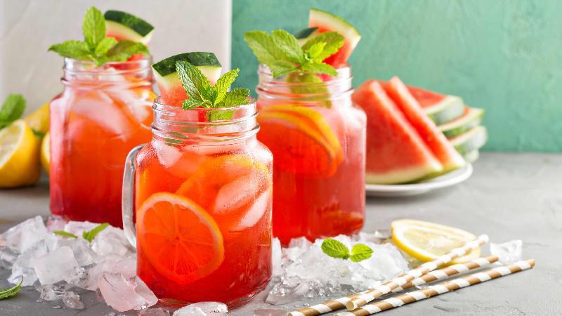 Selection homemade lemonades