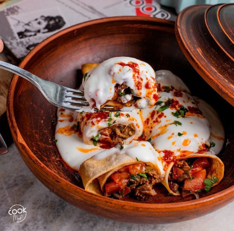 Qatıqlı biftek Tantuni