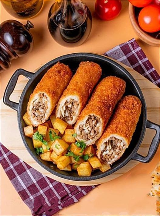 Qıymalı çıtır börək