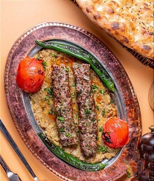 Patlıcan ezmeli kebab