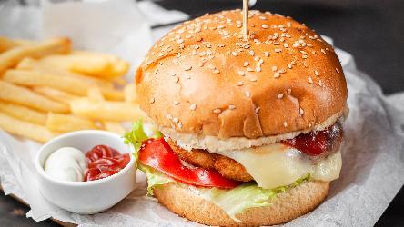 Toyuq  Burger Seti