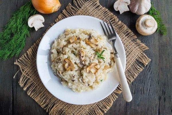 Ризото з курча та грибами