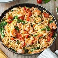 Dəniz mehsulları spagetti
