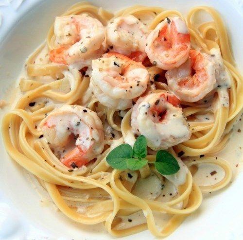 Паста с креветками 