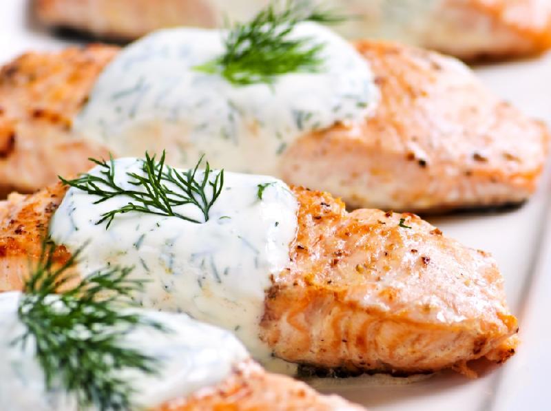 Salmon krem sos  ile