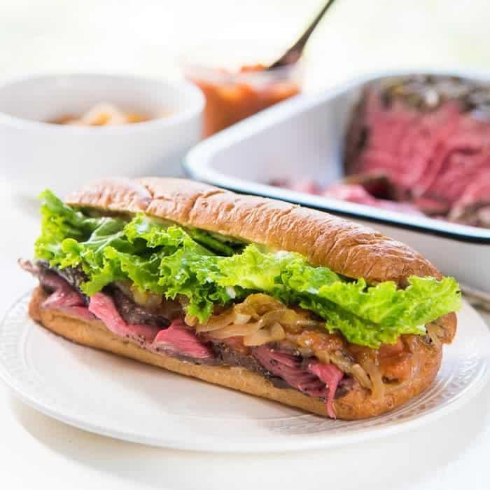 Tender beef sandwch