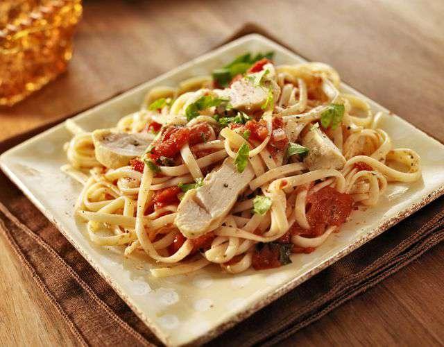 Паста с куриной грудкой