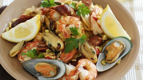 Жаркое с морепродуктами
