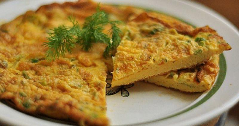 Peynirli maydanozlu omlet