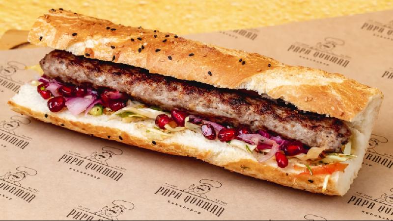 Adana kabab sandwich