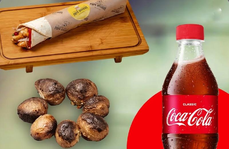 Toyuq Tikə Roll + Coca-Cola
