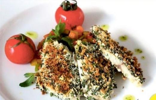 Sibas balığı panko suxarı ilə