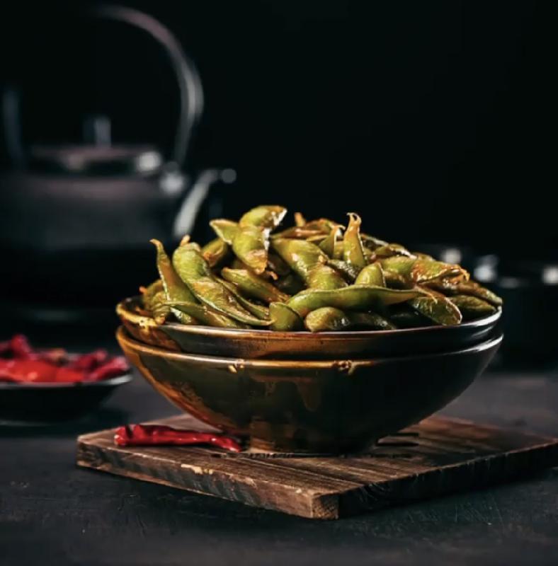 Spicy Edamame (Szechuan or Chili Garlic (V))