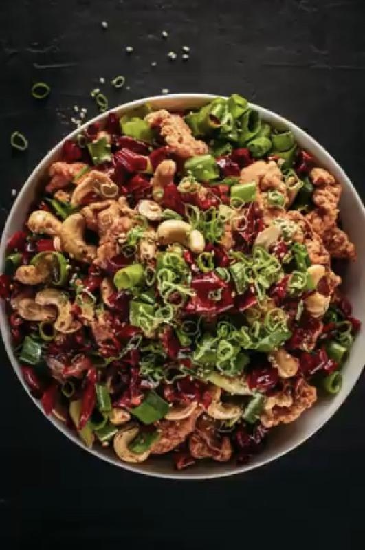 Spicy Chicken Popcorn with Dried Chili