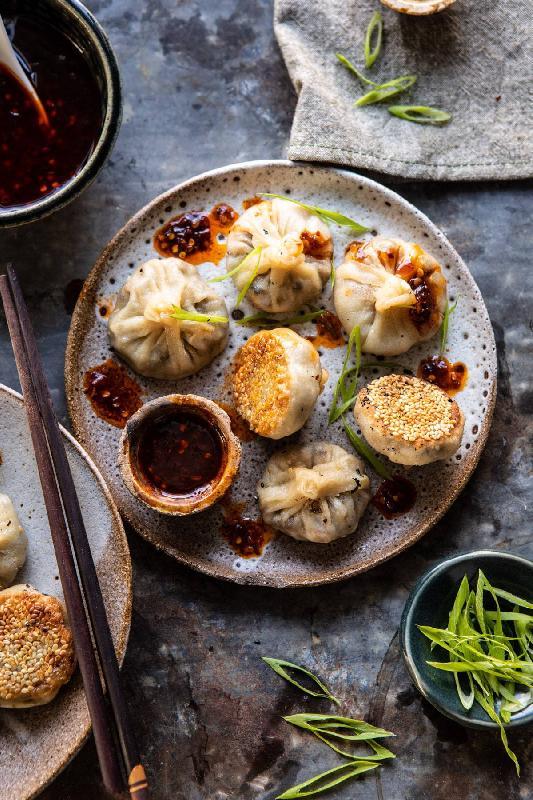 Braised Wild Mushroom Dumplings (V)