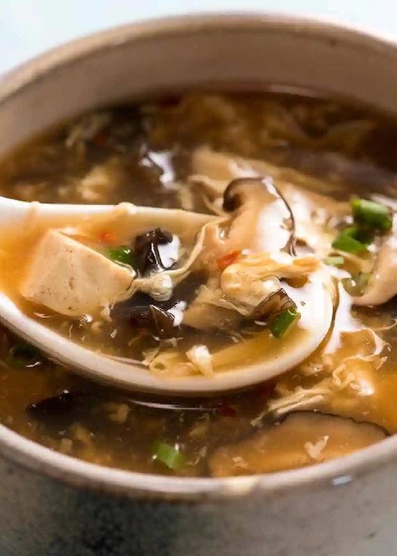 Hot & Sour Soup with Mushrooms