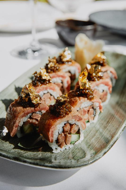 California Cut Roll with Tobiko