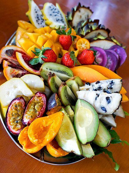 Exotic fruit platter
