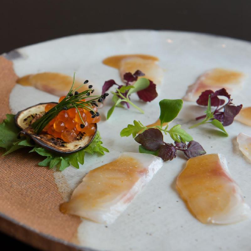 Hamachi usuzukuri pirikara, ninniku gake