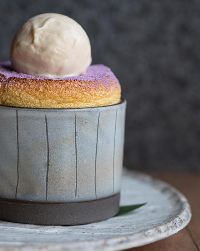 Passion fruit soufflé
