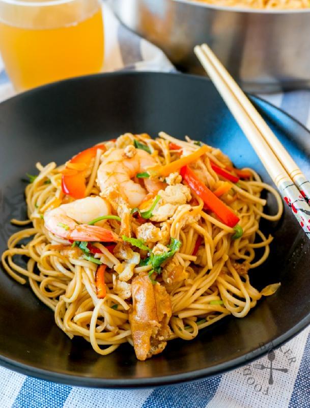 Egg Noodles prawns