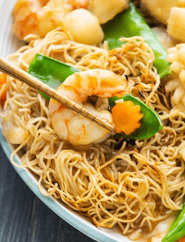 Egg Noodles Seafood