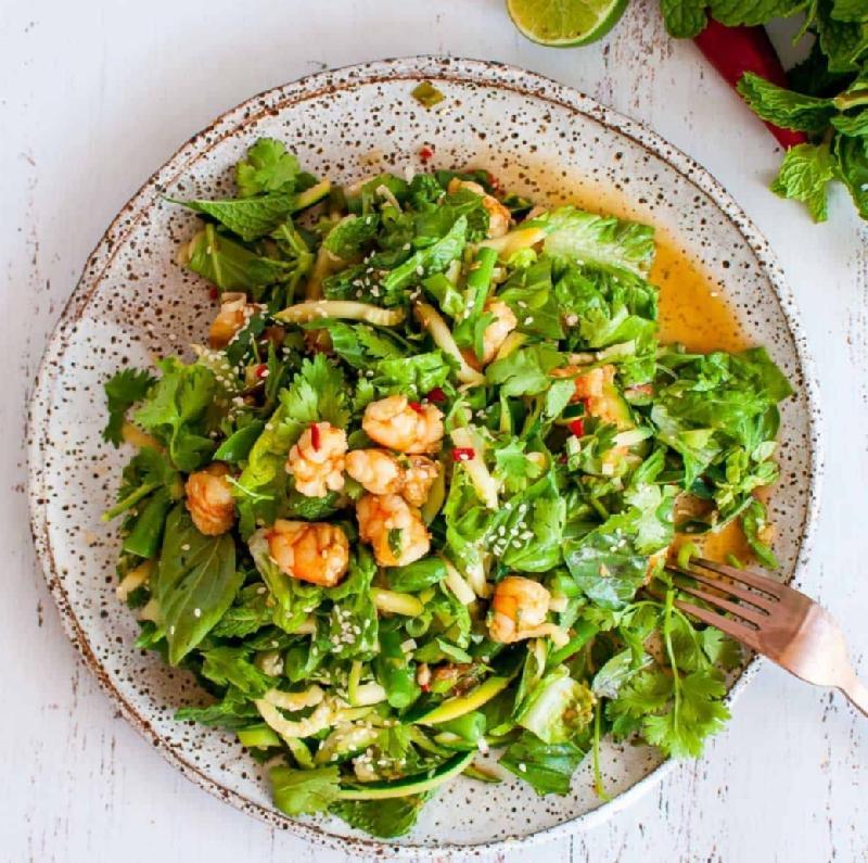 Thai salad prawns