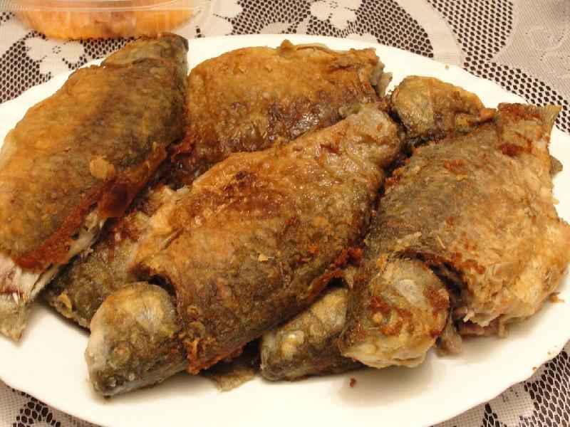 Sazan balığı qızartma və ya setkada