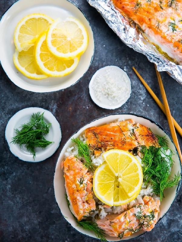 Baked Alaska Salmon