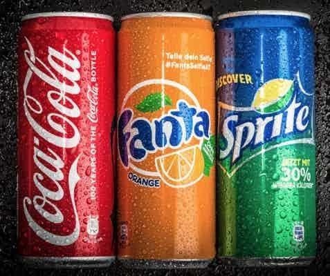 Cola Fanta Sprite
