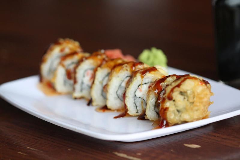 Hot shrimp roll