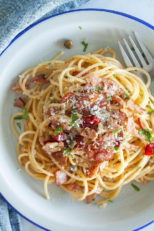 Spaghetti bekon