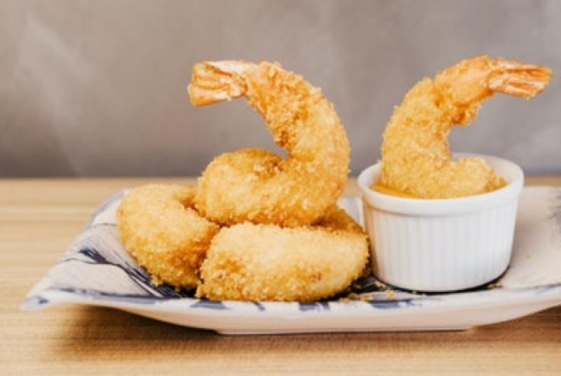 Pələng krevetləri tempura