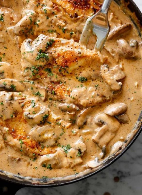 Toyuq stroganof