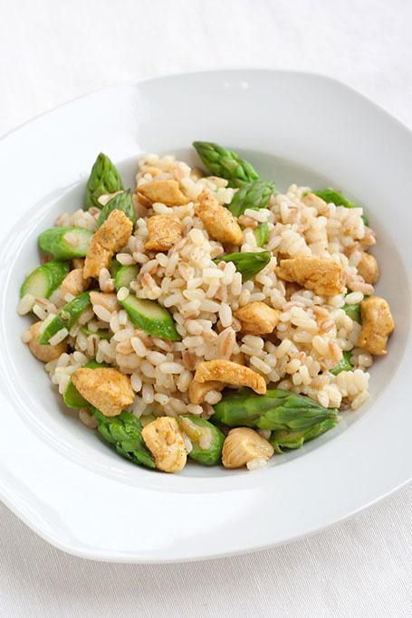 RISOTTO DI POLLO CON ASPARAGI